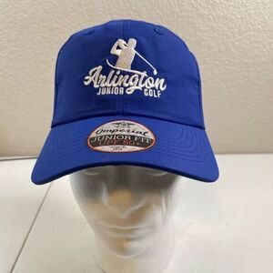 NWT Imperial YOUTH Blue Arlington Junior Golf Adjustable Baseball Hat UPF 50+